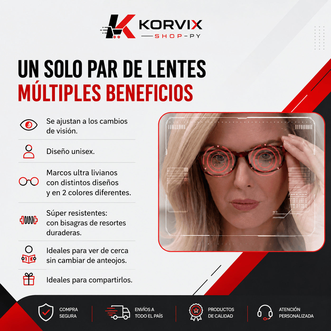 Lentes Multifocales ONE POWER READERS -  PACK 3X1